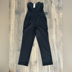 Black Straight Leg Jumpsuit
